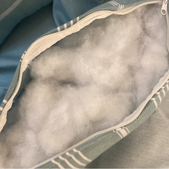 Golden Yellow Diagonal Stripe Perfect Size Pillow Poly Hypoallergenic Fill - Picture 5 of 12